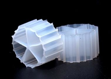 شراء 10 * 7mm MBBR الوسائط المرشحة المواد البكر HDPE اللون الأبيض الوسائط الحيوية لمعالجة المياه online manufacture
