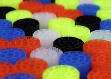 شراء مادة HDPE العذراء بنسبة 100% MBBR Bio Media 35*18mm الحجم شهادة FDA online manufacture