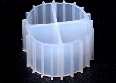 شراء لون أبيض منتج بلاستيكي لوسائط المرشحات المواد البكر HDPE MBBR الكرات البيولوجية لـ RAS online manufacture