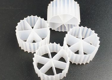 شراء 16 * 10mm الحجم MBBR Biocell Filter Media مادة HDPE العذراء واللون الأبيض لـ RAS online manufacture
