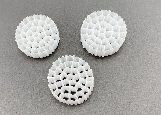 شراء MBBR Bioball معالجة مياه الصرف الصحي وسائل المرشح البلاستيكية 25 * 10MM online manufacture
