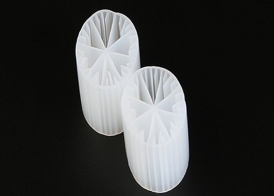 شراء المواد البلاستيكية MBBR بيولوجيا الوسائط العذراء HDPE واللون الأبيض 15 * 15mm الحجم للمياه online manufacture