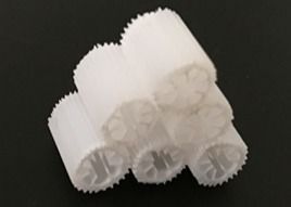 شراء مساحة سطحية عالية MBBR الوسائط البيولوجية اللون الأبيض تغرق مواد HIPS online manufacture