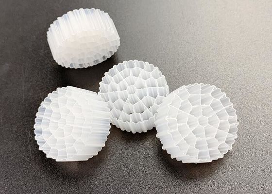 شراء IFAS FDA Safty HDPE اللون الأبيض MBBR Biocell Filter Media تقنية A / O online manufacture