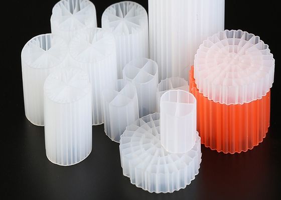 حياة طويلة 19 حفرة K1 وسائل التصفية العذراء HDPE المواد الكرات البيولوجية لRAS ومياه الصرف الصحي