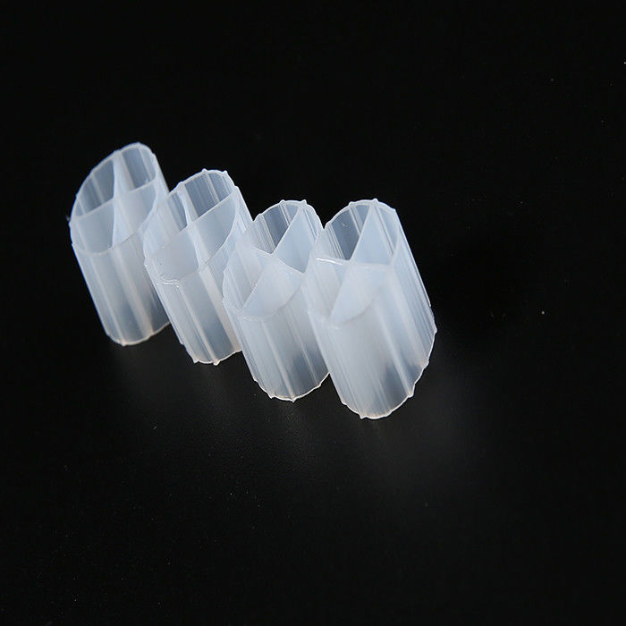 أحواض الماء لون أبيض فلتر الخلايا الحيوية الوسائط العذراء HDPE 12mm X 9mm