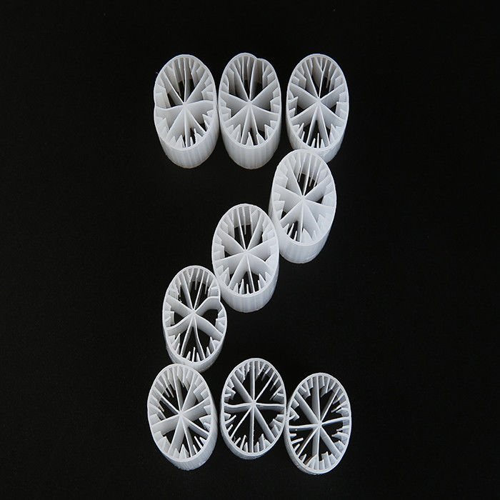 15mm X 15mm MBBR K1 فلتر الوسائط العذراء HDPE مع مساحة سطح جيدة