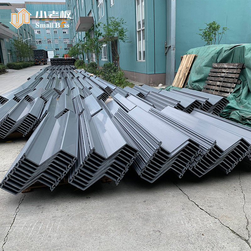 منخفضة التكلفة الجدار البحري لوحات الفينيل ورقة التراكم 10mm 11mm Z نوع PVC ورقة كومة