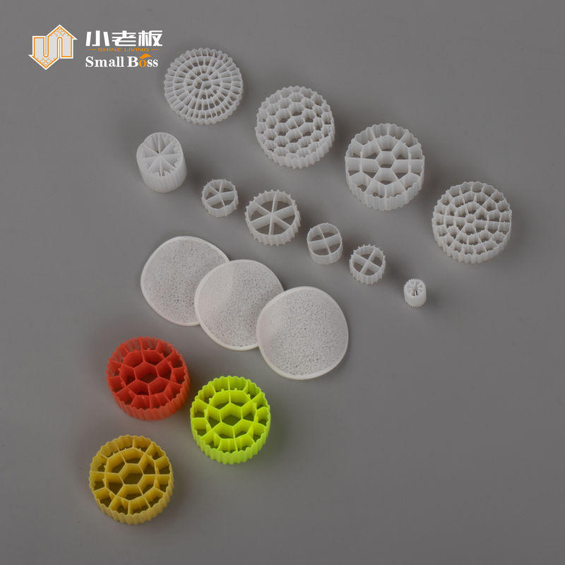 PE38 الوسائط المهنية لفلترات البلاستيكية HDPE المواد الحوض الوسائط الحيوية