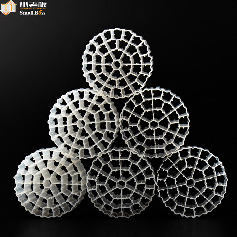 مساحة سطحية محددة كبيرة PE37 وسائل تصفية عائمة لمعالجة مياه الصرف الصحي