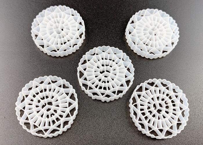 100٪ HDPE العذراء FDA Safty White الطبيعة اللون MBBR الوسائط المرشحة