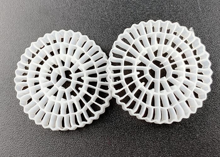 Kaldnes K5 FDA السلامة الفيلم الحيوي النشط معلق سريع Mbbr بيولوجية وسائل الفلتر