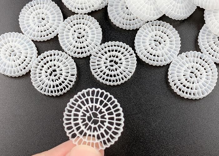 Kaldnes K5 FDA السلامة الفيلم الحيوي النشط معلق سريع Mbbr بيولوجية وسائل الفلتر