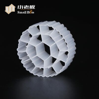 الوسائط الفلترية البيضاء MBBR K3 HDPE RAS Media العائمة